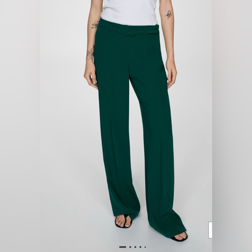 MANGO WIDE LEG SUIT PANTS